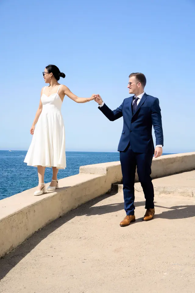Séance photo couple Malmousque - Vue sur la Méditerranée